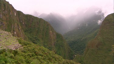 Panning across Machu Piccu