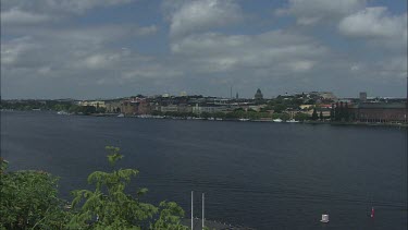 View over Norr Malarstrand, Kungsholmen, Riddarholmen and the Old Town. Stockholm, Sweden.