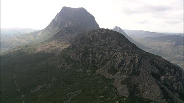 Cradle Mountain. Rocky mountain peak, summit