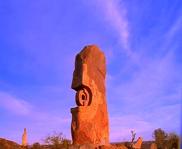 Sculpture garden desert stone. Broken Hill.