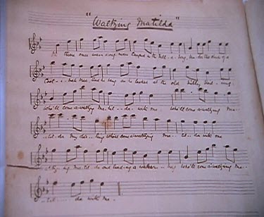 Sheet music for Waltzing Matilda