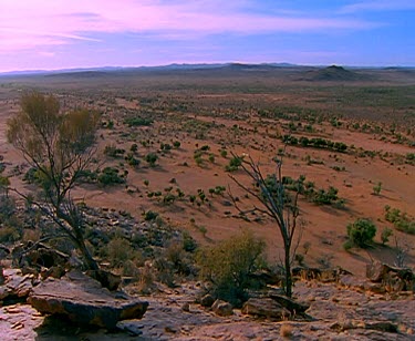 Landscape red earth desert