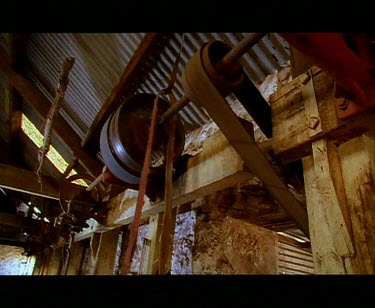 Pulley machine sheep shearing