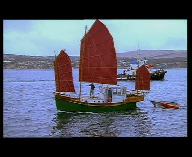 Chinese style junk boat