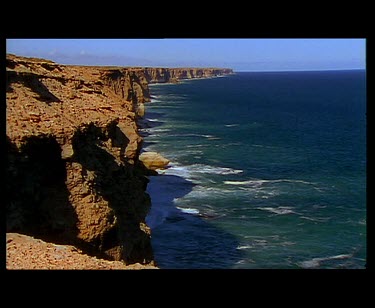 Cliffs escarpment coastline
