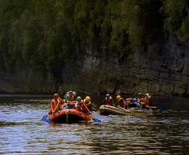 River canyon rafting