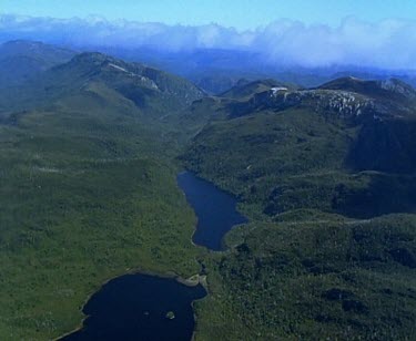 Cradle Mountain and lakes