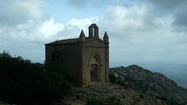 A church sits a-top Mt Montserrat, a major tourist attraction in Spain. This beautiful timelapse evokes a powerful mood.