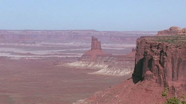 Vast rocky canyon, valley, and monumental buttes
