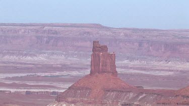 Vast rocky canyon, valley, and monumental buttes