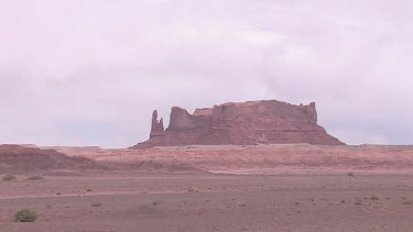 Vast rocky canyon, valley, and monumental buttes