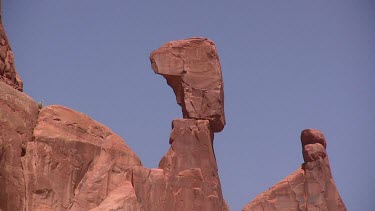 Rocky Canyon; sheer and deep; monumental buttes, mesas, and boulders