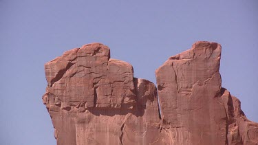 Rocky Canyon; sheer and deep; monumental buttes, mesas, and boulders