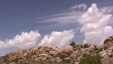 Rocky Canyon; sheer and deep; monumental buttes, boulders, mesas, and big sky