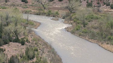 A rushing Southwest river; the Rio Chama