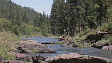 A Sierra Mountain river in Spring; the Feather River