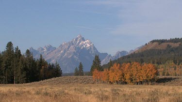 Autumn season in a  Rocky Mountain valley