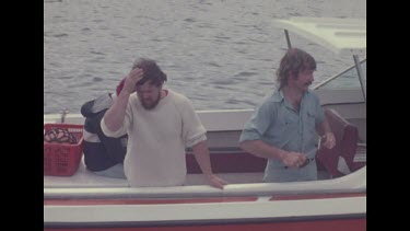 men in boat