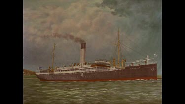 Painting of Yongala ship