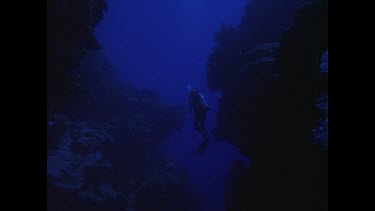 Valerie in crevice.