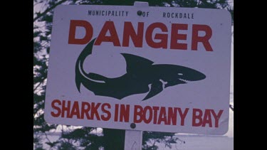 sign beware of sharks