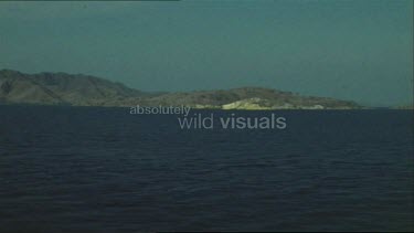 Komodo Island as seen from boat Lindland Explorer 1973