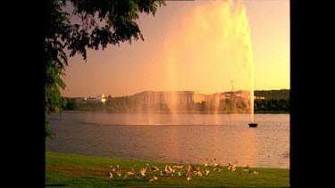 Fountain on Lake Burley Griffin