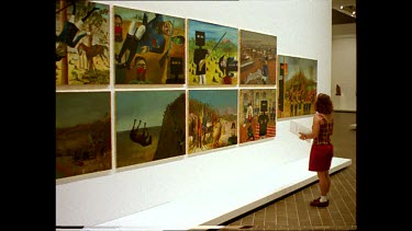 National Art Gallery. Sidney Nolan series of Ned Kelly.