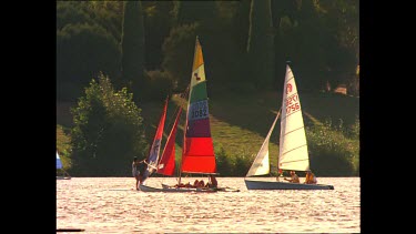 Sailing on Lake Burley Griffin