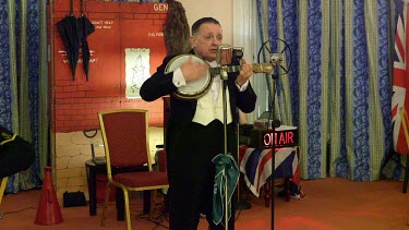 Paul Harper As George Formby, Grand Hotel, Scarborough, England