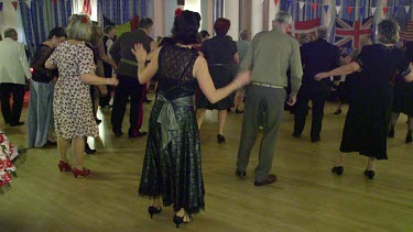 Line Dancers At Ball, Grand Hotel, Scarborough, England