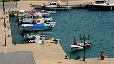 Fishing Boat In Harbour, Plakias, Crete, Greece