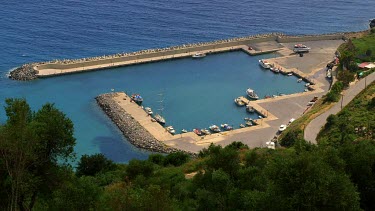 Fishing Boat In Harbour, Plakias, Crete, Greece