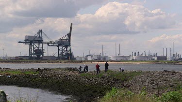 Teesport View From South Gare, South Gare, Redcar, England