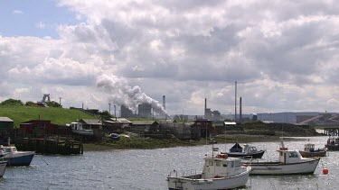 Paddy'S Hole Harbour & Blast Furnace, South Gare, Redcar, England