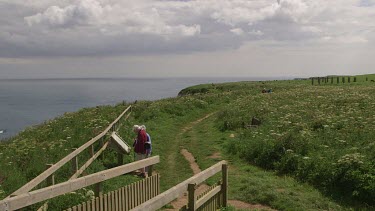 Birdwatches & Cliff Path, Rspb Bempton Cliffs, England