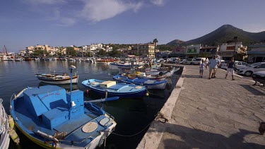 Fishing Boats In Harbour, Elounda, Crete, Greece