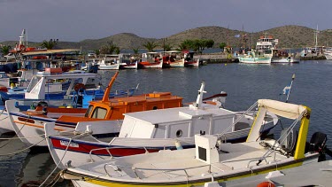Fishing & Pleasure Boats In Harbour, Elounda, Crete, Greece