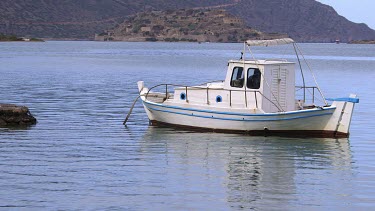 Pleasure Boat & Spinalogkas Island, Elounda, Crete, Greece