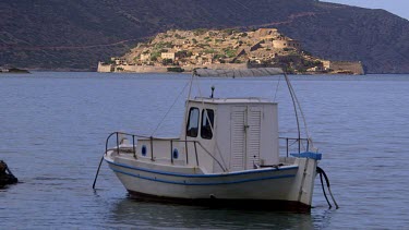 Pleasure Boat & Spinalogkas Island, Elounda, Crete, Greece