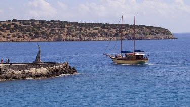Pleasure Yacht & Headland, Agios Nikolaos, Crete, Greece