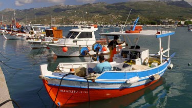 Fishing Boats In Harbour, Sitia, Crete, Greece