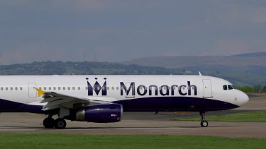 Monarch Airbus A-321 Aircraft G-Ozbo, Manchester Airport, England
