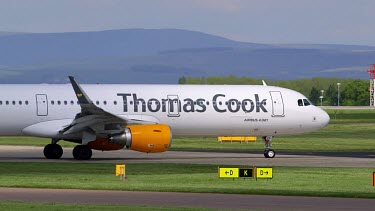 Thomas Cook Airbus A321 211 Aircraft G-Tcde, Manchester Airport, England