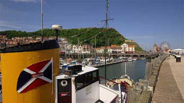Coronia Tourist Boat In Harbour, Scarborough, North Yorkshire, England