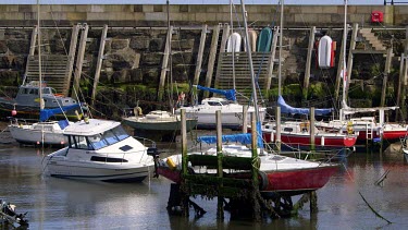Boats & Yachts In Harbour, Scarborough, North Yorkshire, England