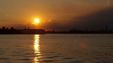 Sunset Over Venice, Lido, Venezia, Italy