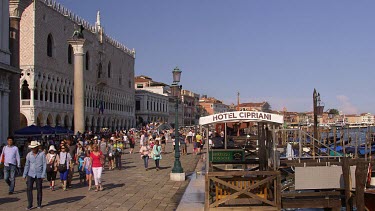Tourists On Riva Degli Schiavoni, Venice, Italy