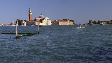 San Giorgio Maggiore & Boats, Laguna Veneta, Venice, Italy