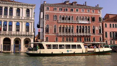 Passenger Ferry & Water Taxis, Rialto, Grand Canal, Venice, Italy